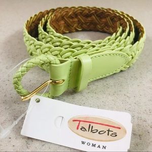 NWT Talbots woven leather belt (2X)